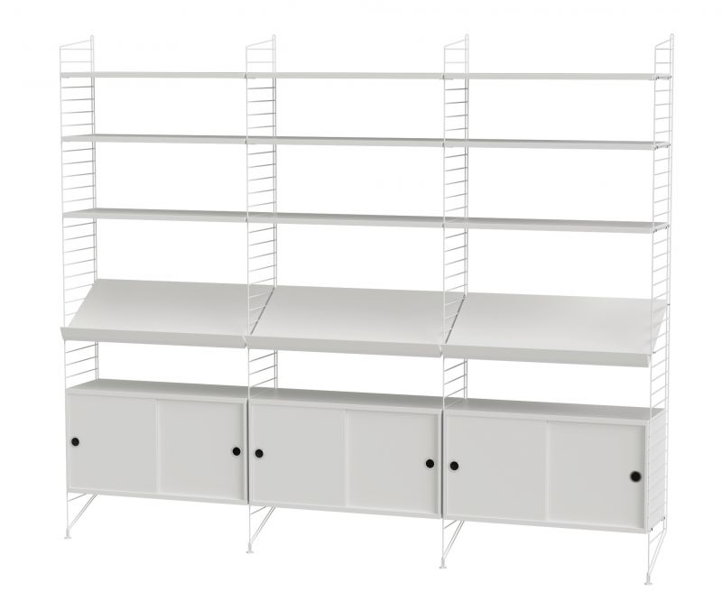 String Wohnzimmer Wand Regalsystem G String Furniture 